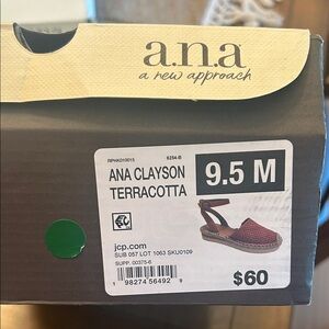 a.n.a Terracotta Woven Ankle-Strap Sandal